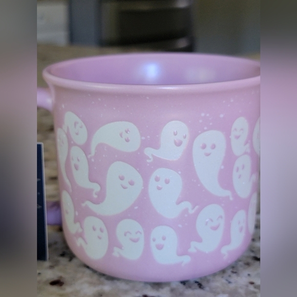 Full Moon Furnishings Pink Ghost Print Mug NWT - Picture 3 of 5